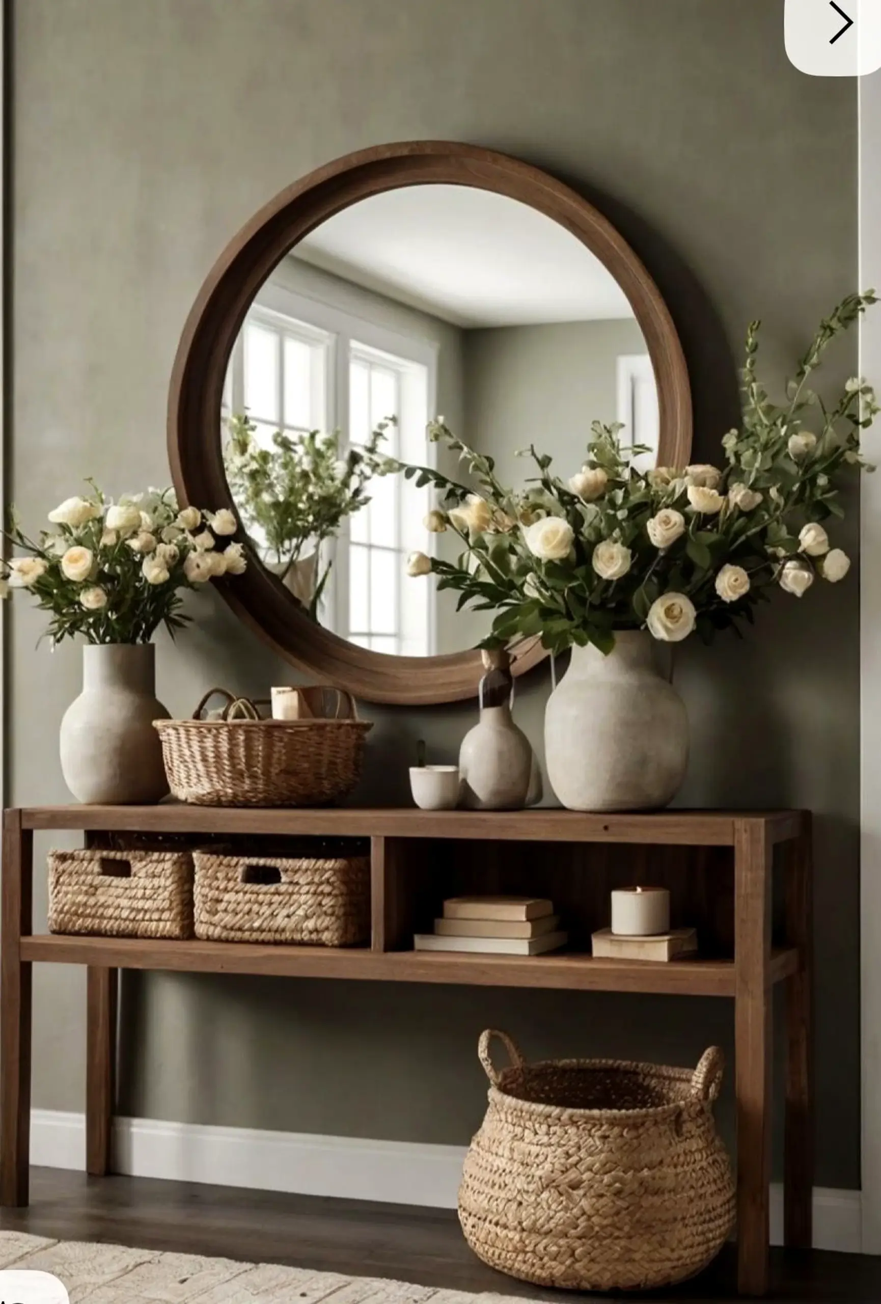 Simple floral bed brings a useful note of depth, making the wall feel comfortable in daily use.