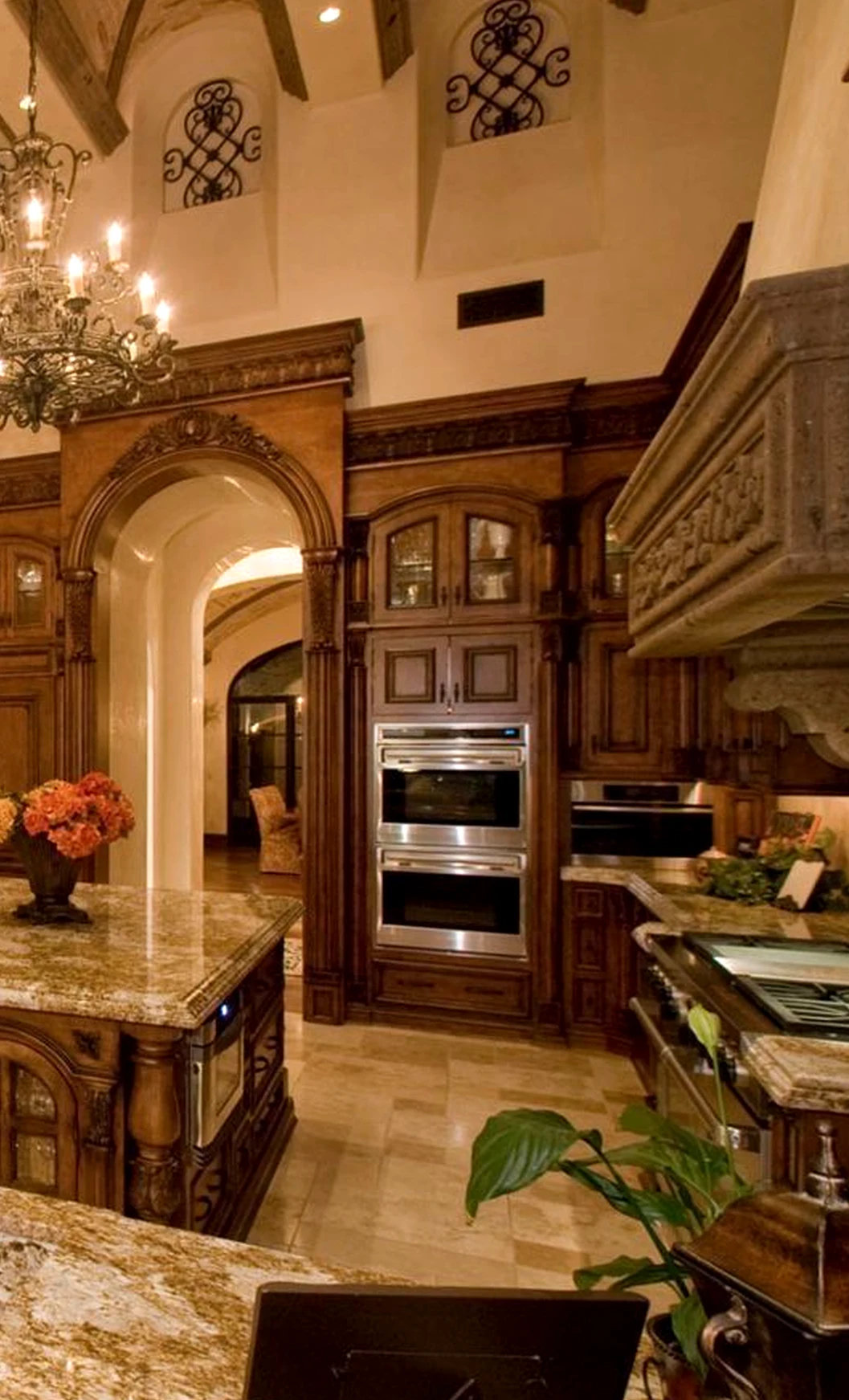 Tactile ceiling detail brings a useful note of balance, making the backdrop feel visually grounded.