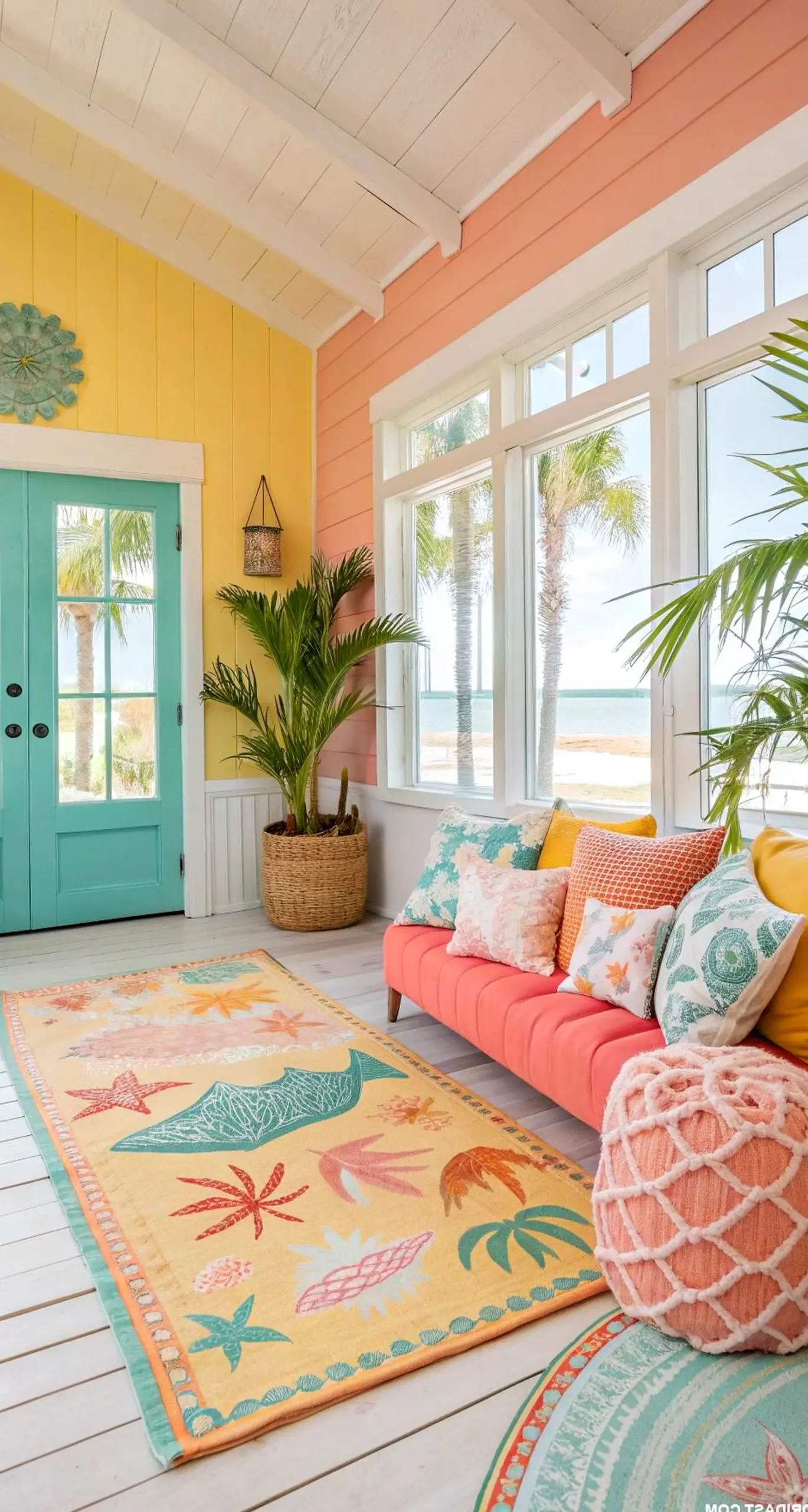 Open woven chair adds a clear layer of shape, helping the backdrop feel pleasantly composed.