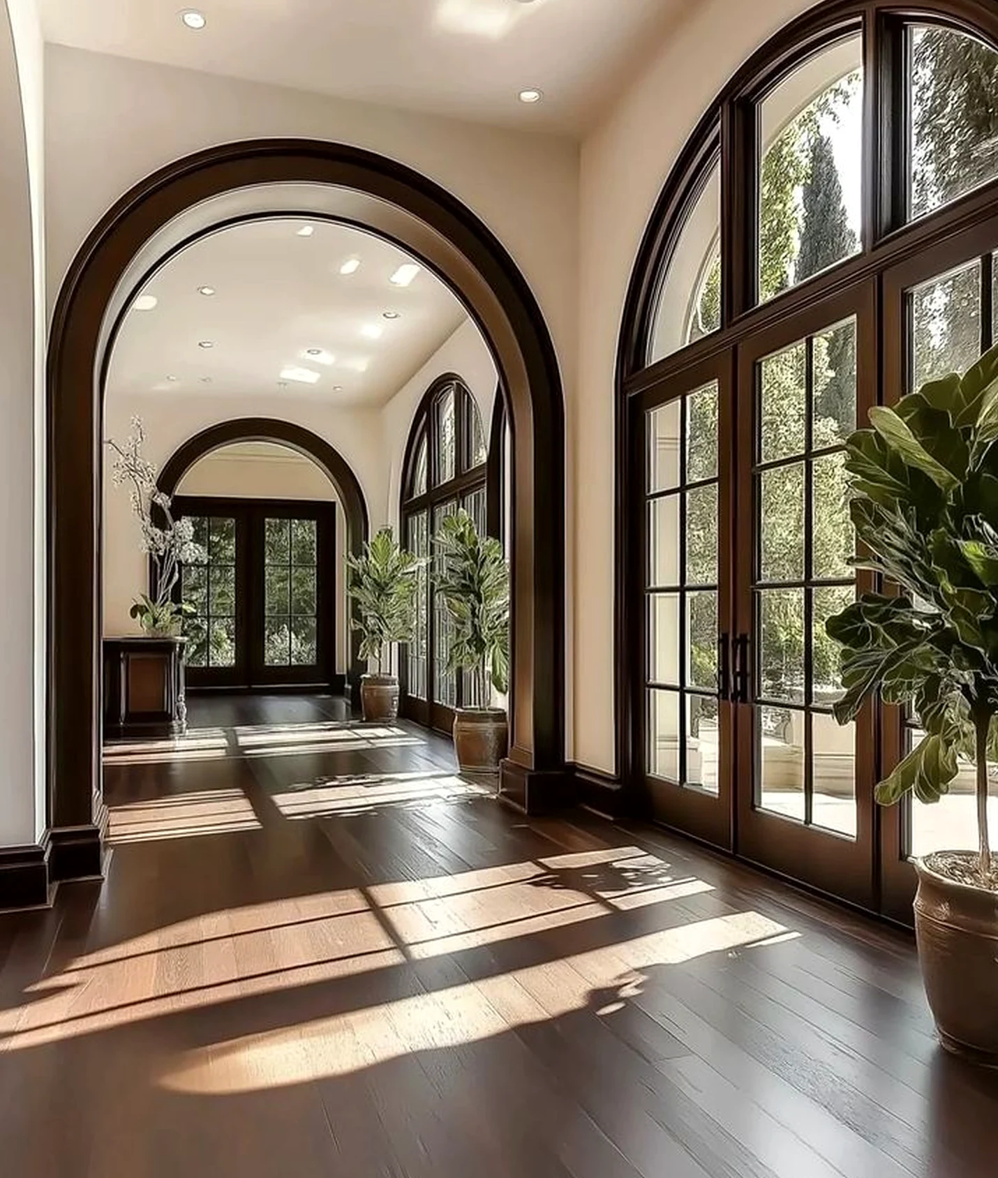Elegant stair landing supports the design through personality, leaving the space feeling ready for quiet use.