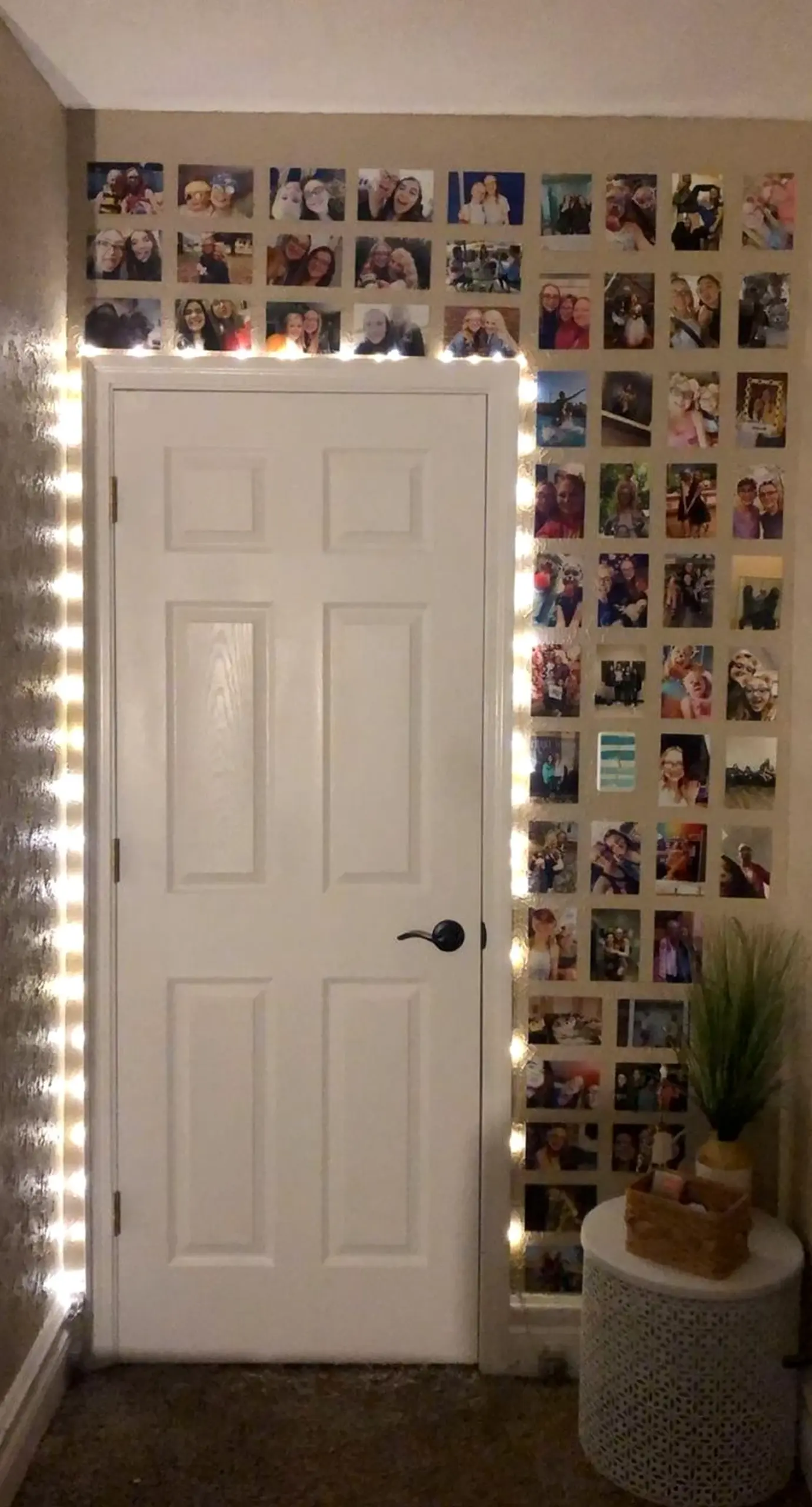 Sunny painted door draws attention to warmth while the backdrop stays easy to enjoy.