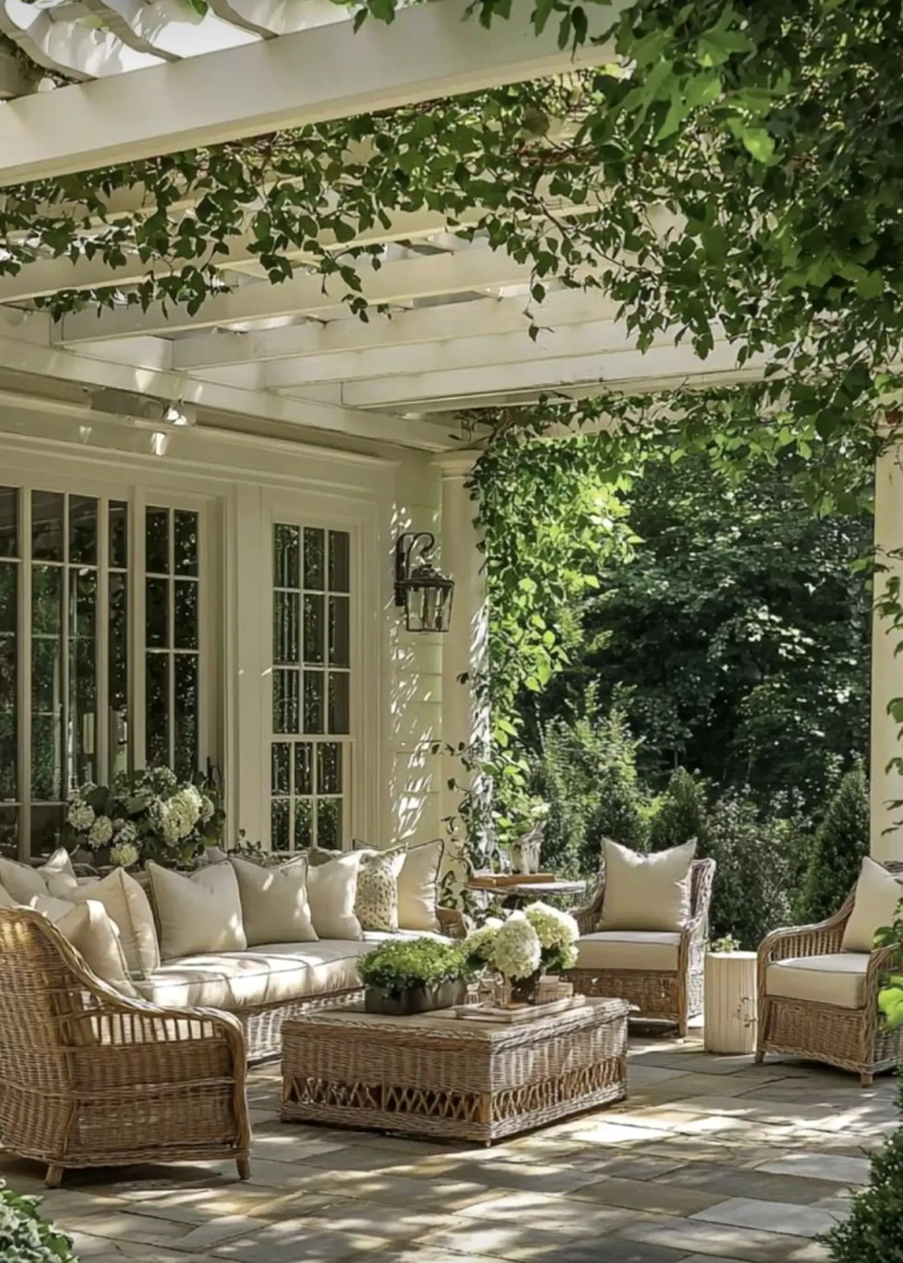 Cozy stair landing draws attention to order while the design stays easy to enjoy.