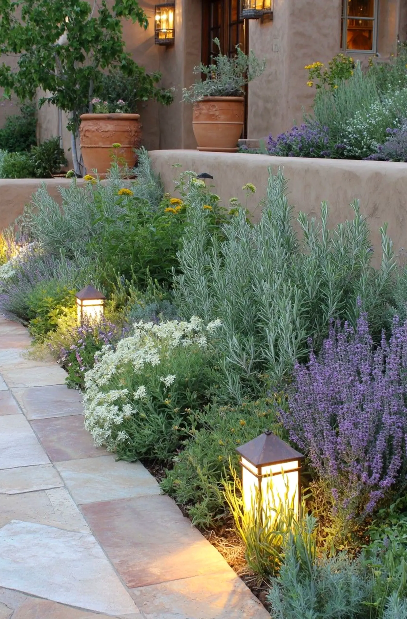 Relaxed green entry supports the view through shape, leaving the space feeling fresh and intentional.