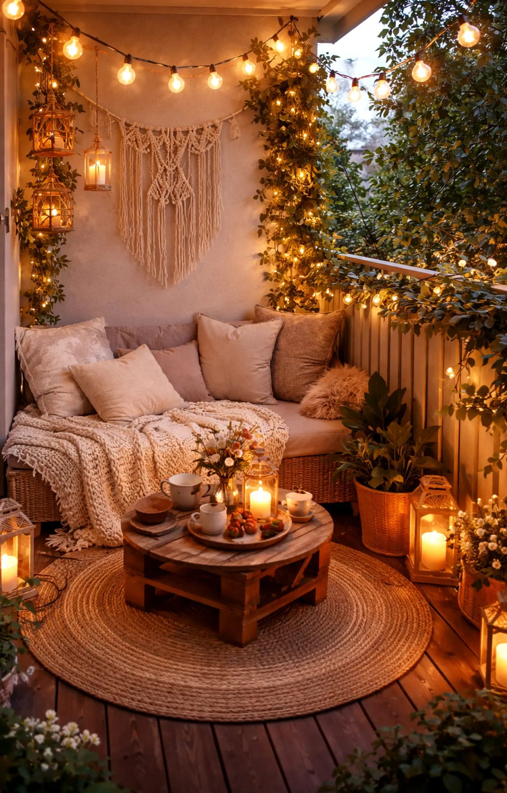 Layered soft sofa draws attention to detail while the arrangement stays pleasantly composed.