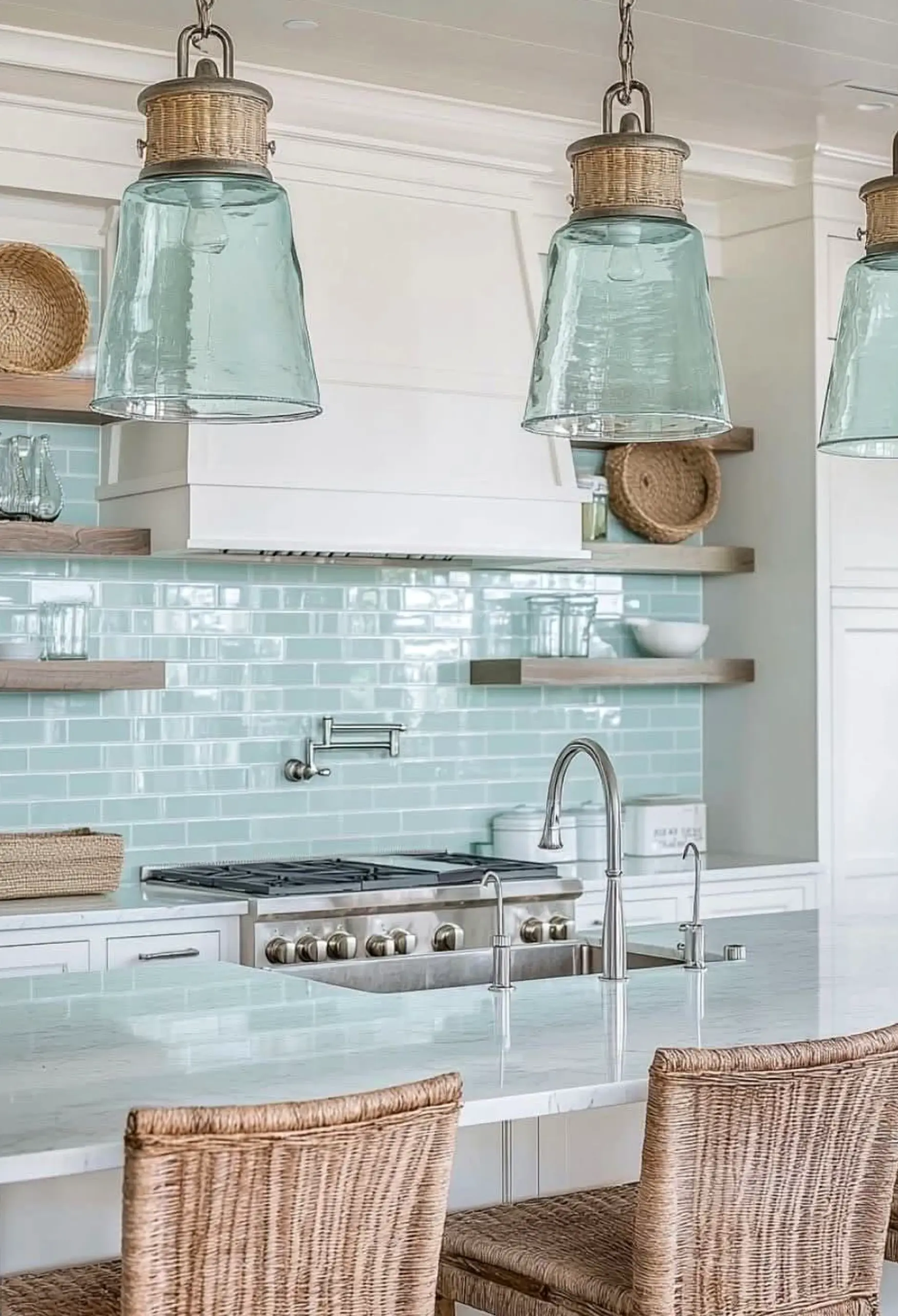 Graceful floor pattern brings rhythm to the table, creating a mood that feels comfortable in daily use.
