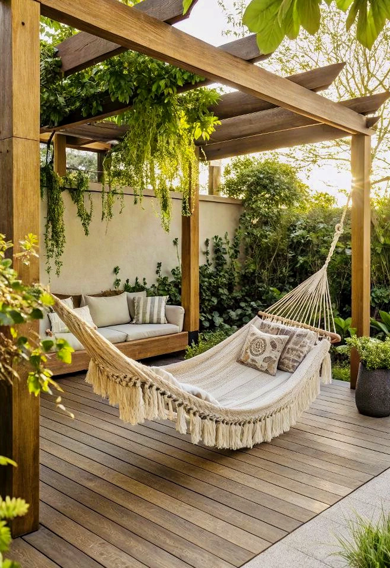 Sculptural tile detail frames the table with freshness, making the scene feel clear and inviting.
