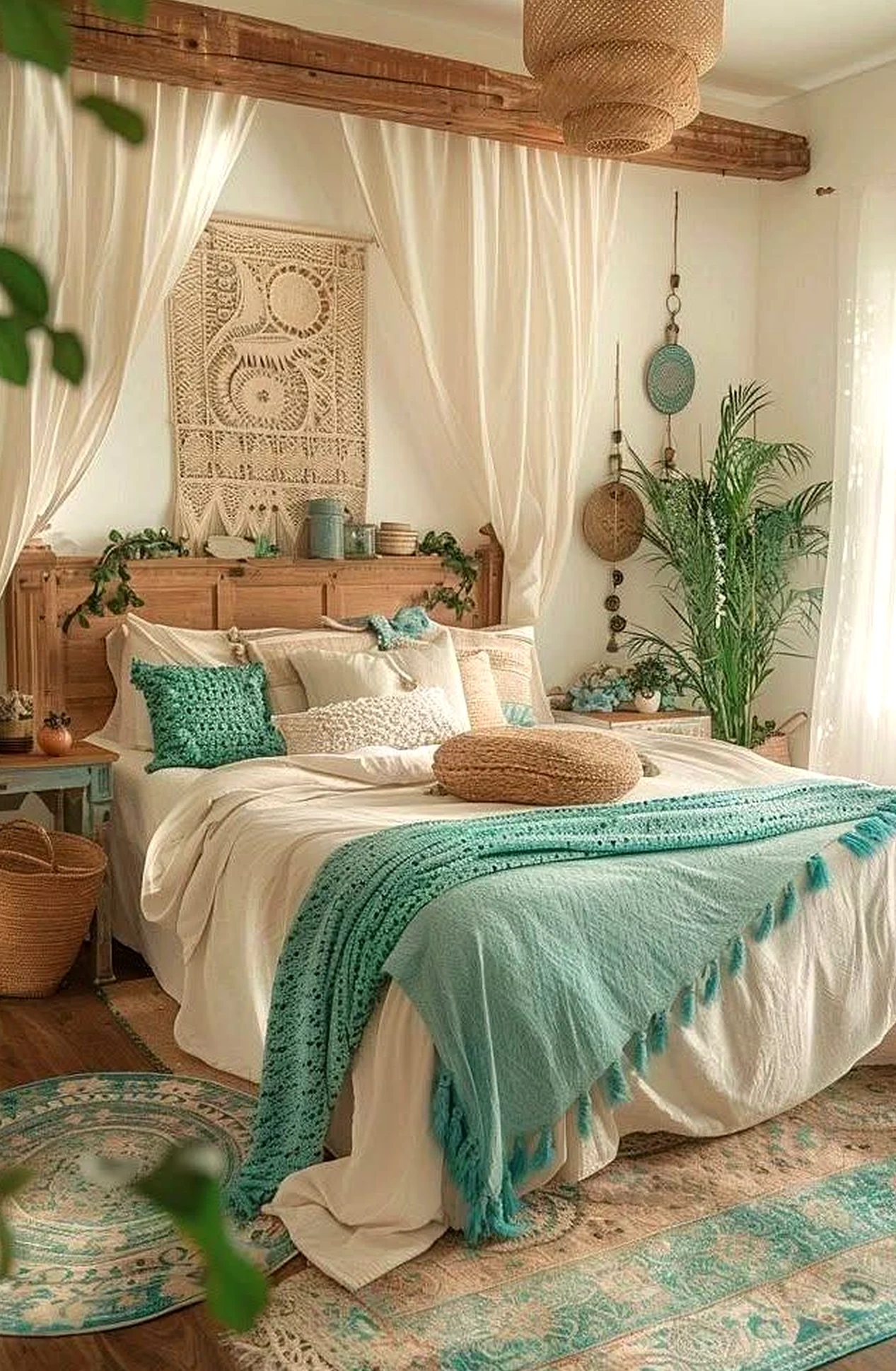 Sunny painted door draws attention to charm while the arrangement stays easy to enjoy.