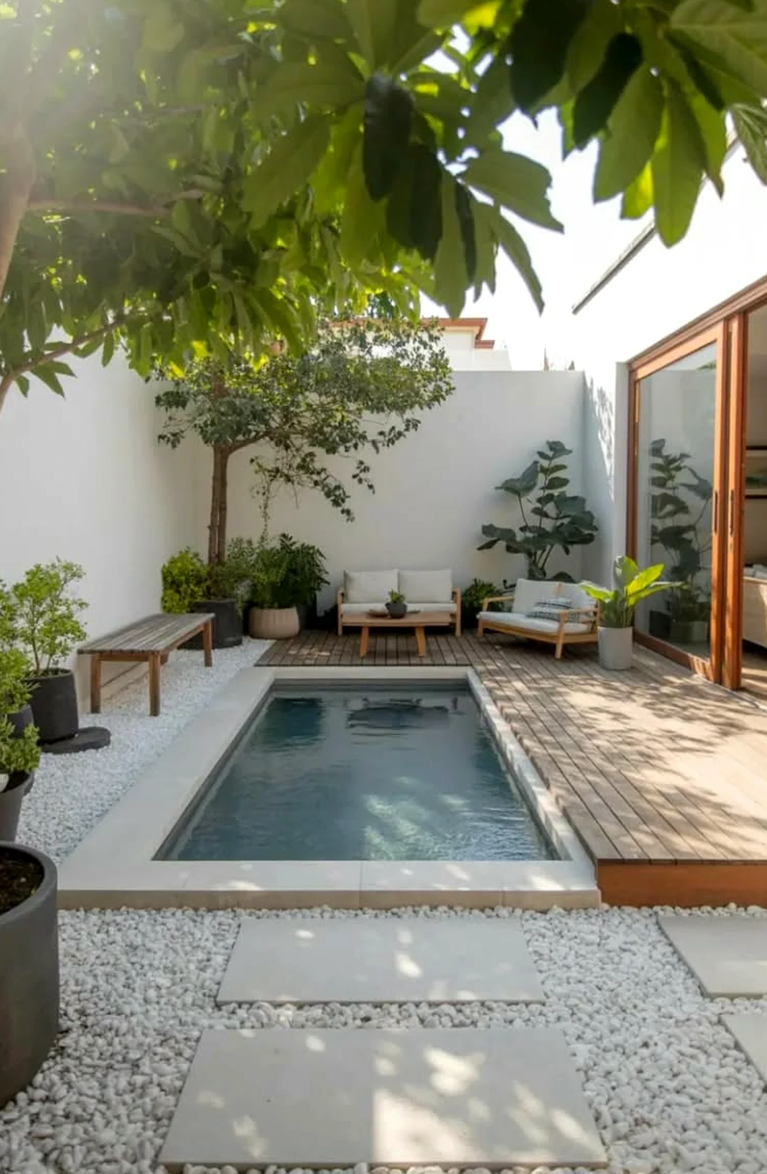 Open kitchen nook adds a clear layer of character, helping the outdoor space feel comfortable in daily use.