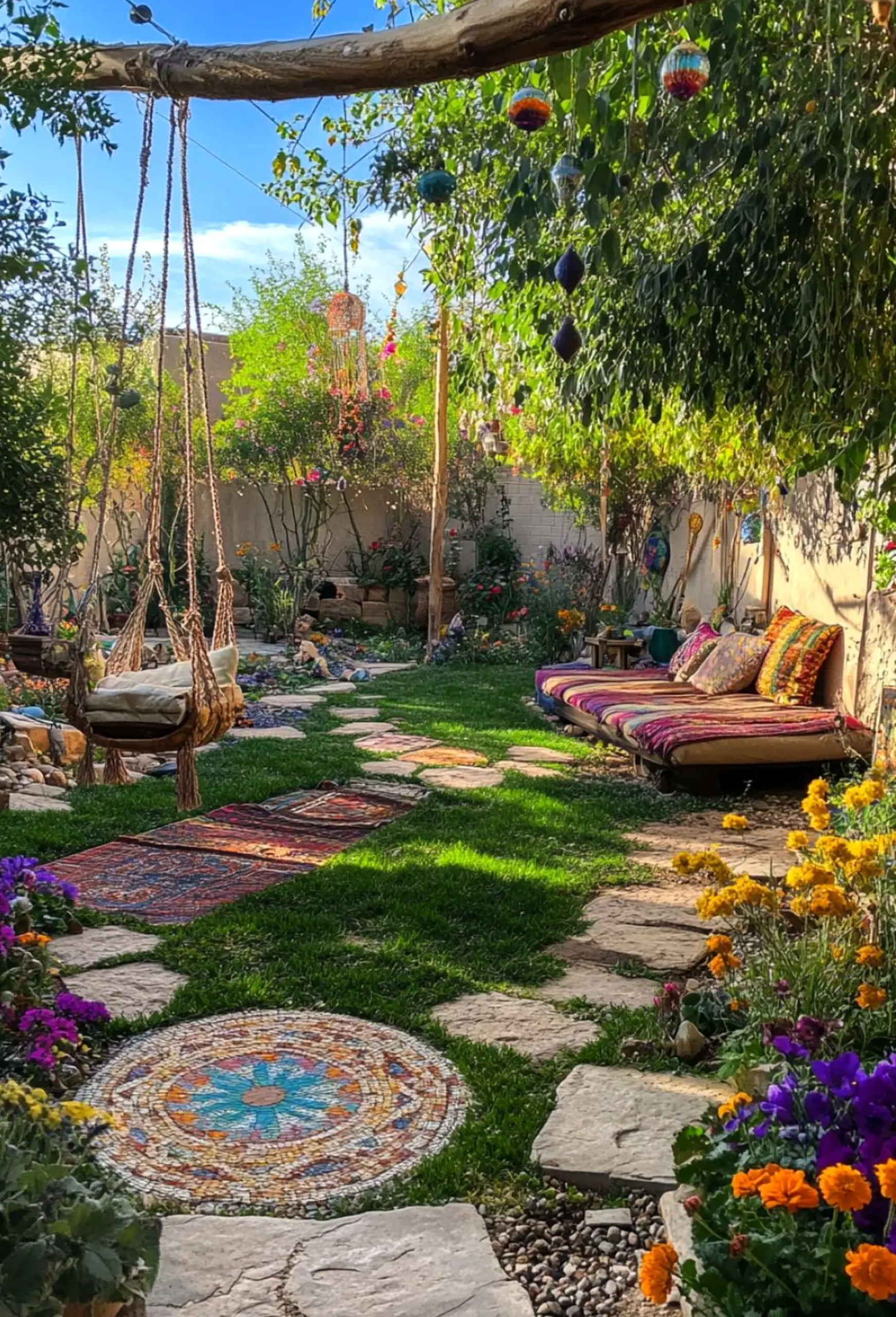Natural outdoor lounge adds a clear layer of freshness, helping the room feel easy to enjoy.