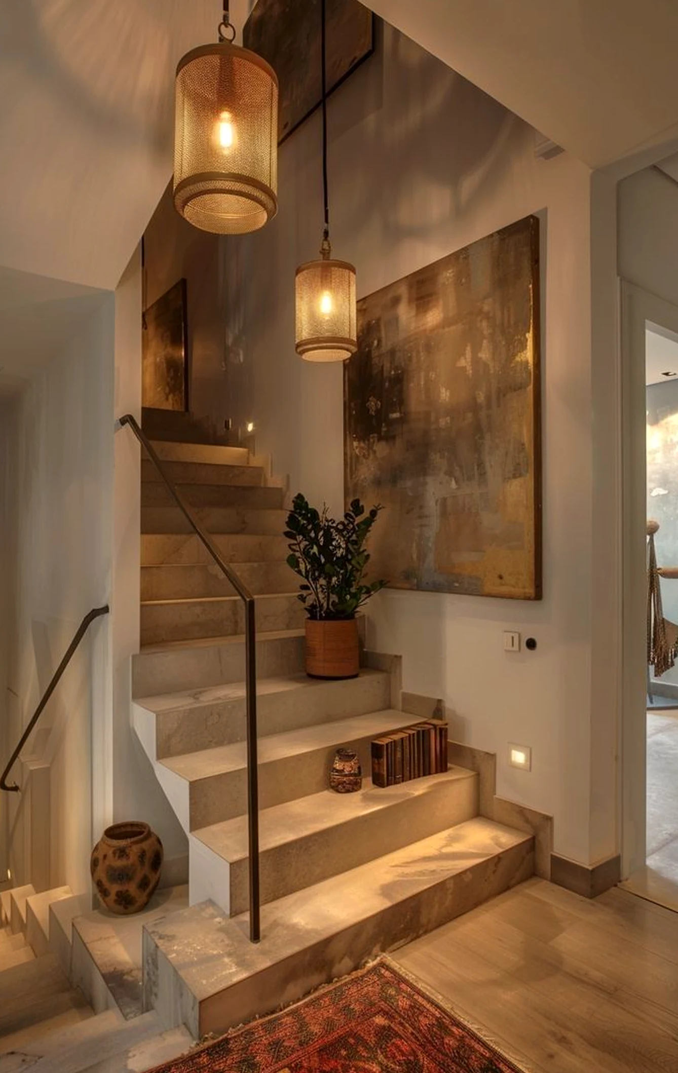 Open sink area brings a useful note of softness, making the sitting area feel soft at the edges.