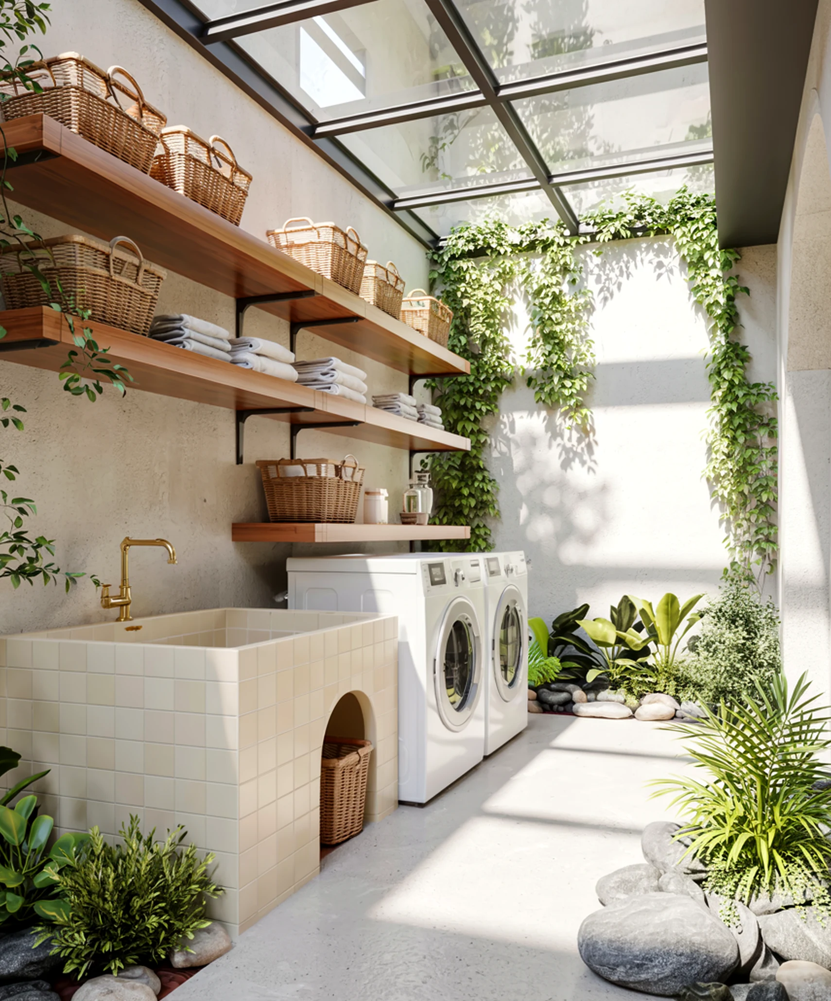 Cozy wooden deck draws attention to clarity while the corner stays personal and relaxed.