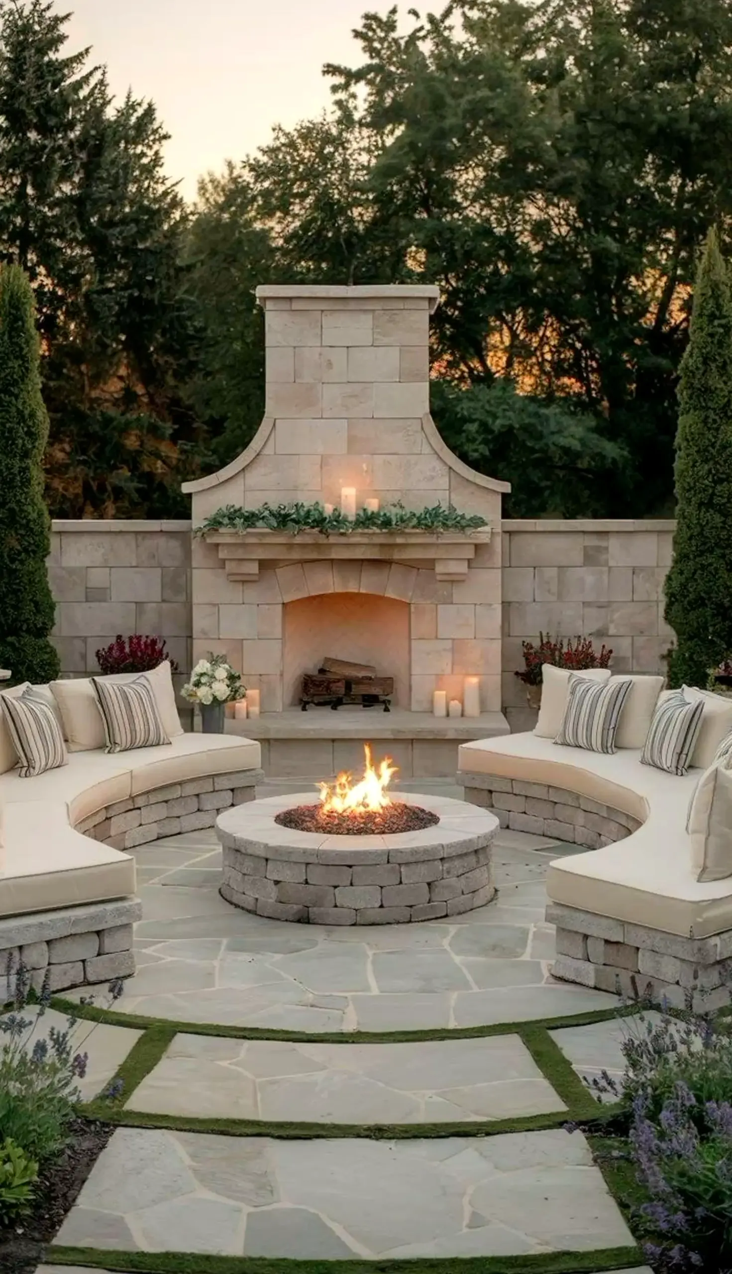 Natural arched doorway supports the entry through freshness, leaving the space feeling pleasantly composed.