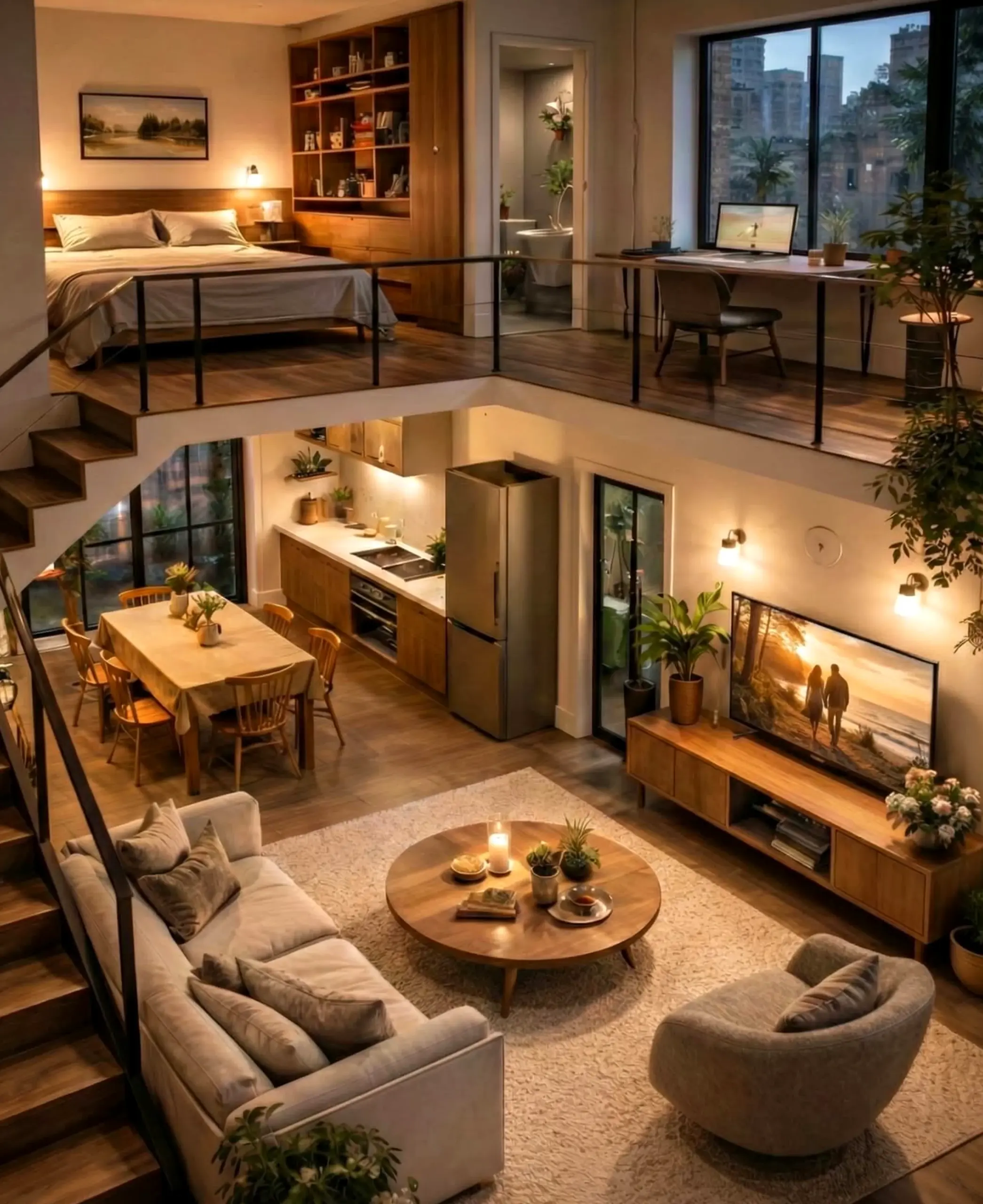 Textured sunlit room brings ease to the setting, creating a mood that feels settled and welcoming.