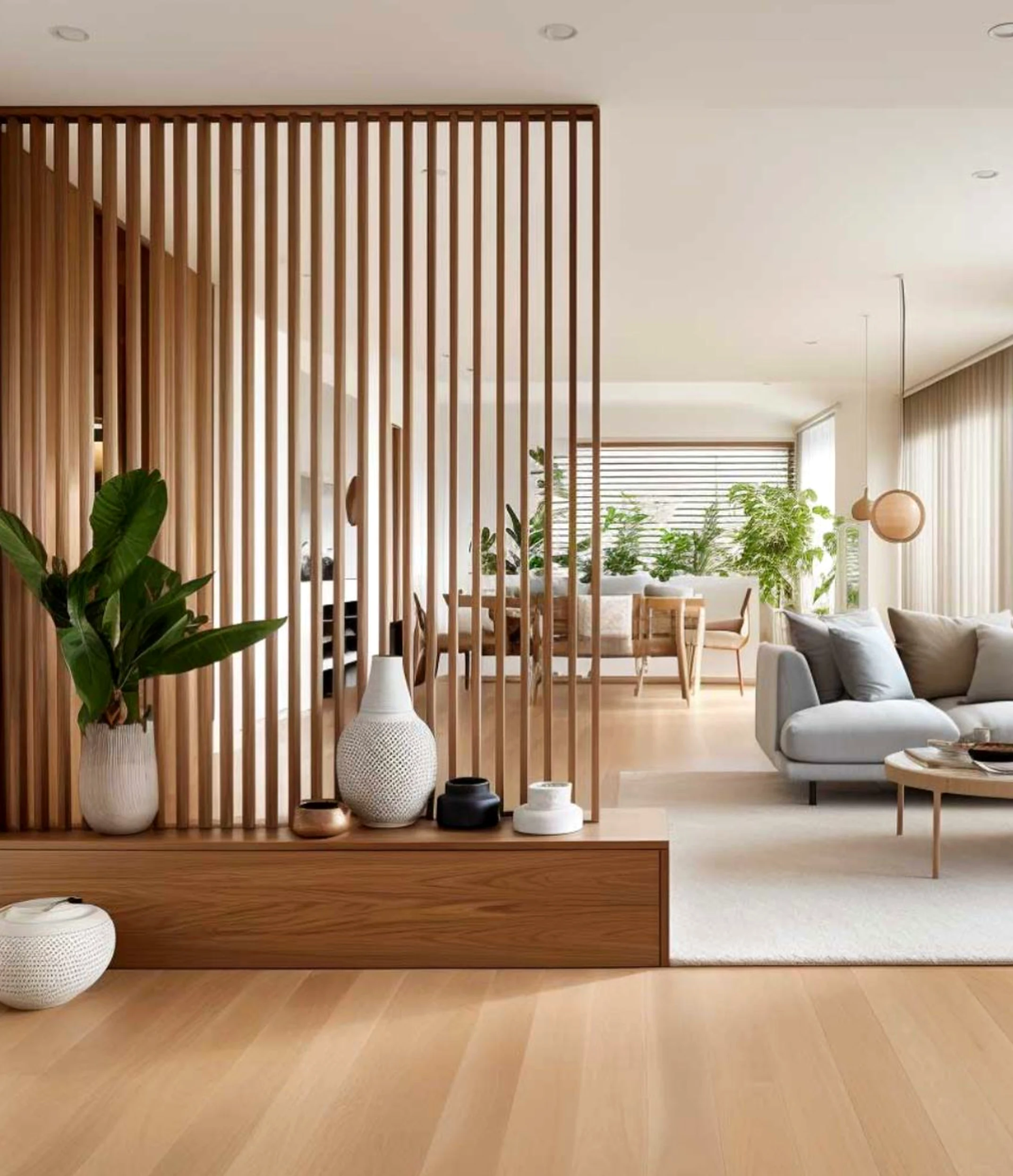 Subtle poolside setting adds a clear layer of depth, helping the room feel easy to enjoy.