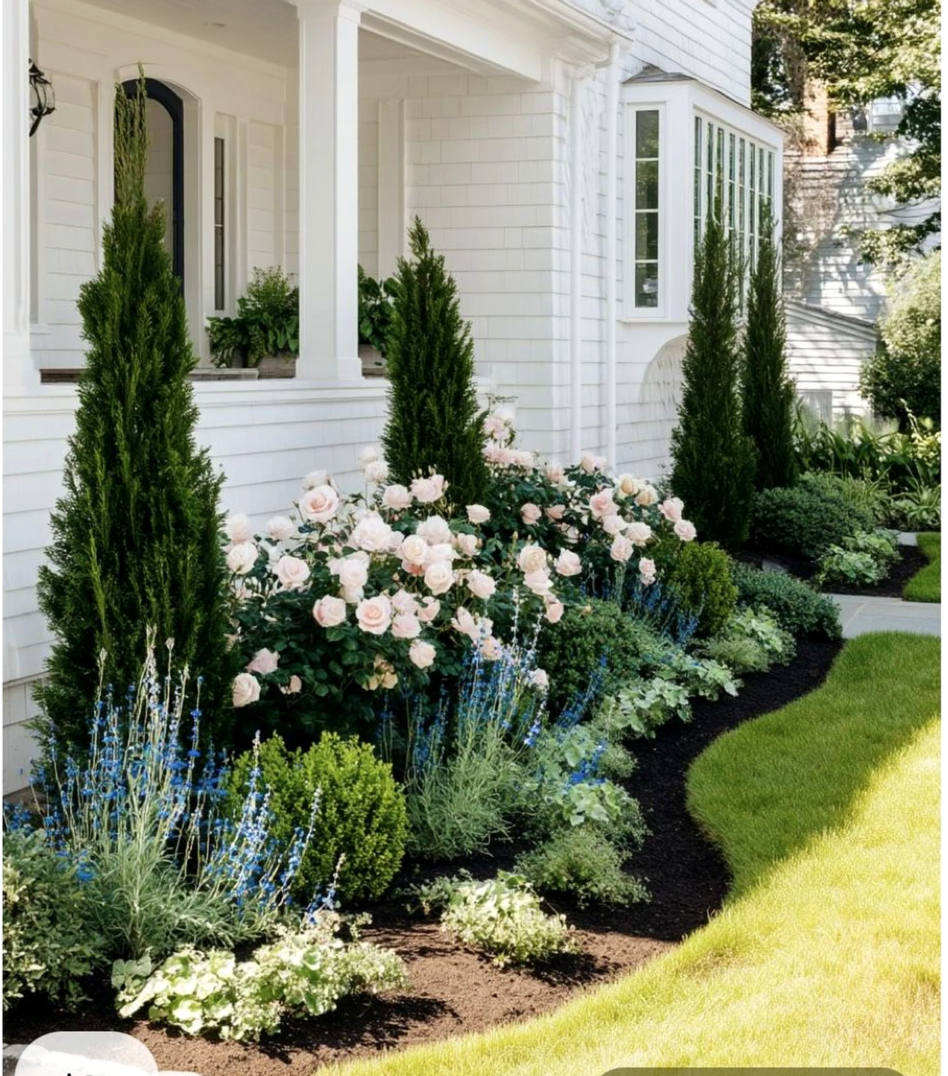 Subtle patio corner adds a clear layer of depth, helping the wall feel quietly finished.