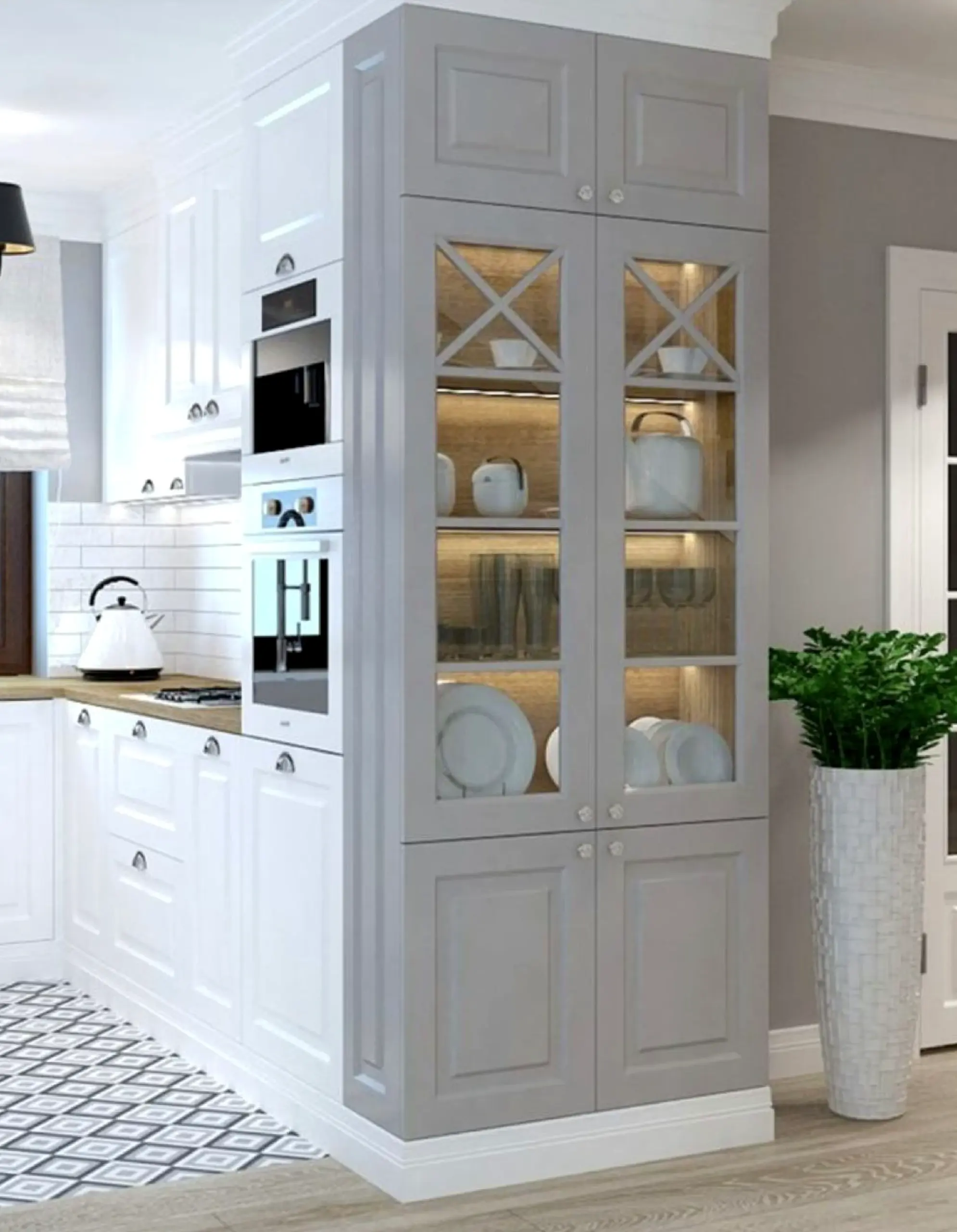 Open sink area adds a clear layer of charm, helping the design feel open and lived-in.