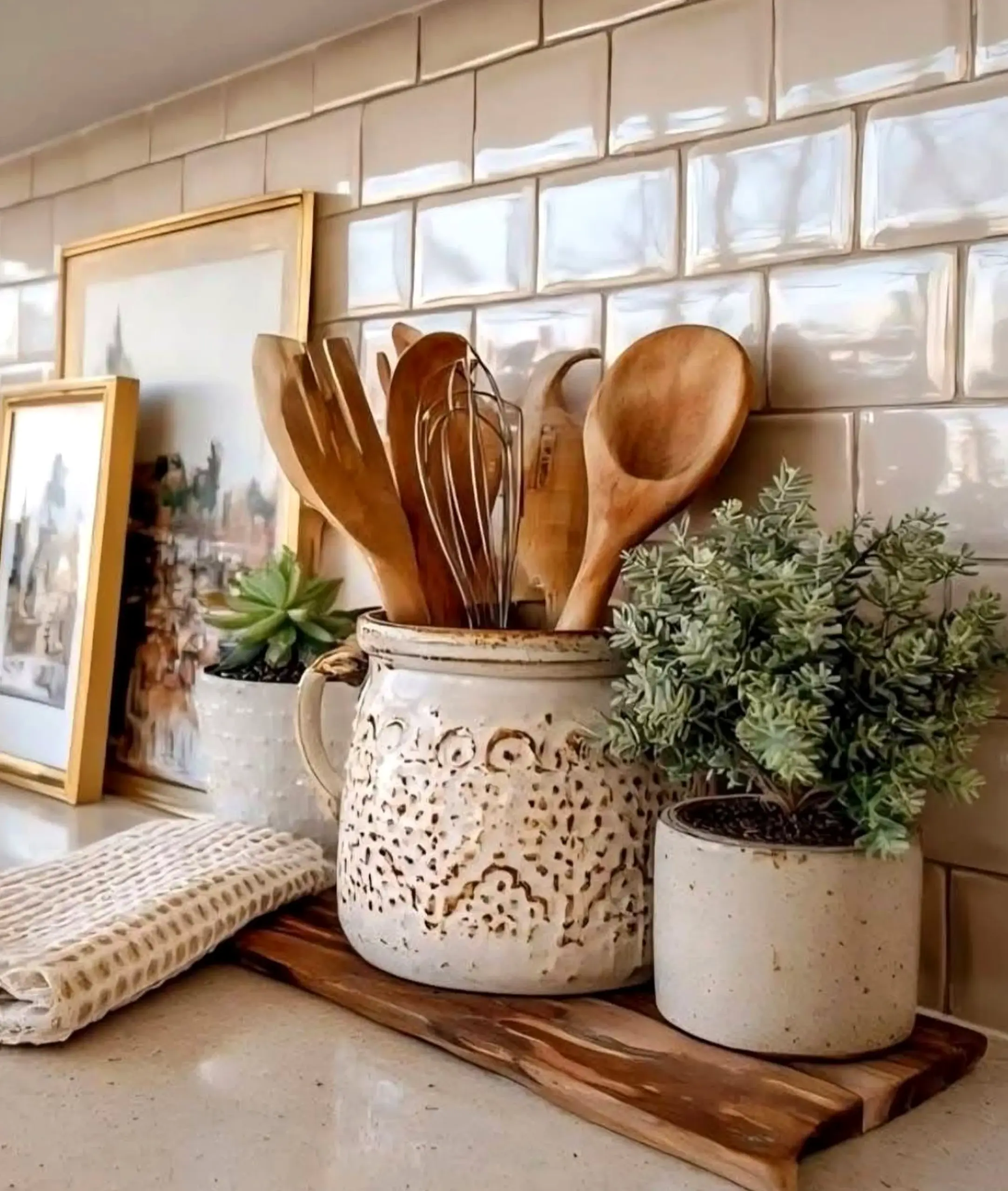 Calm storage corner introduces order into the corner, keeping the atmosphere pleasantly composed.