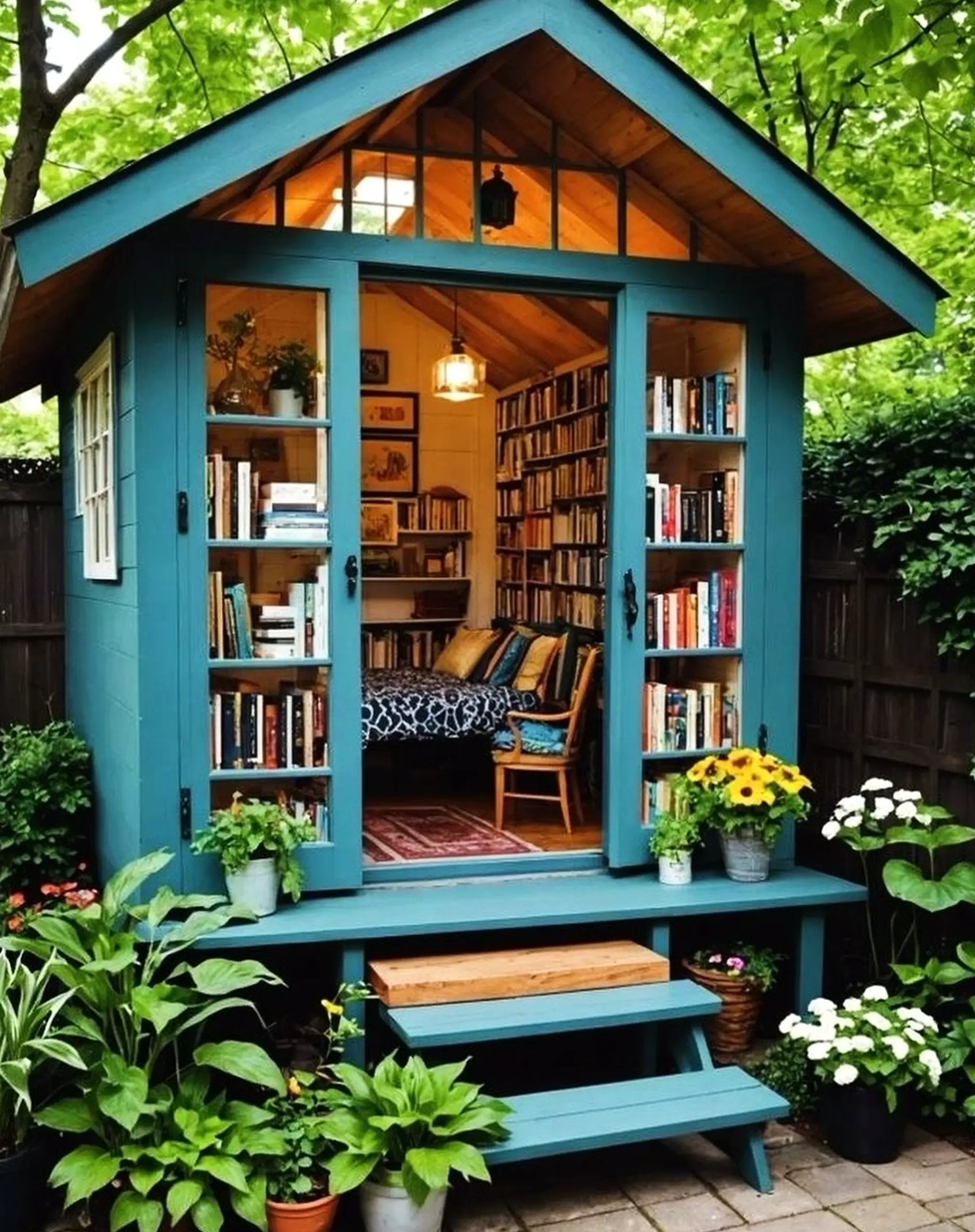 Natural arched doorway brings a useful note of detail, making the corner feel soft at the edges.