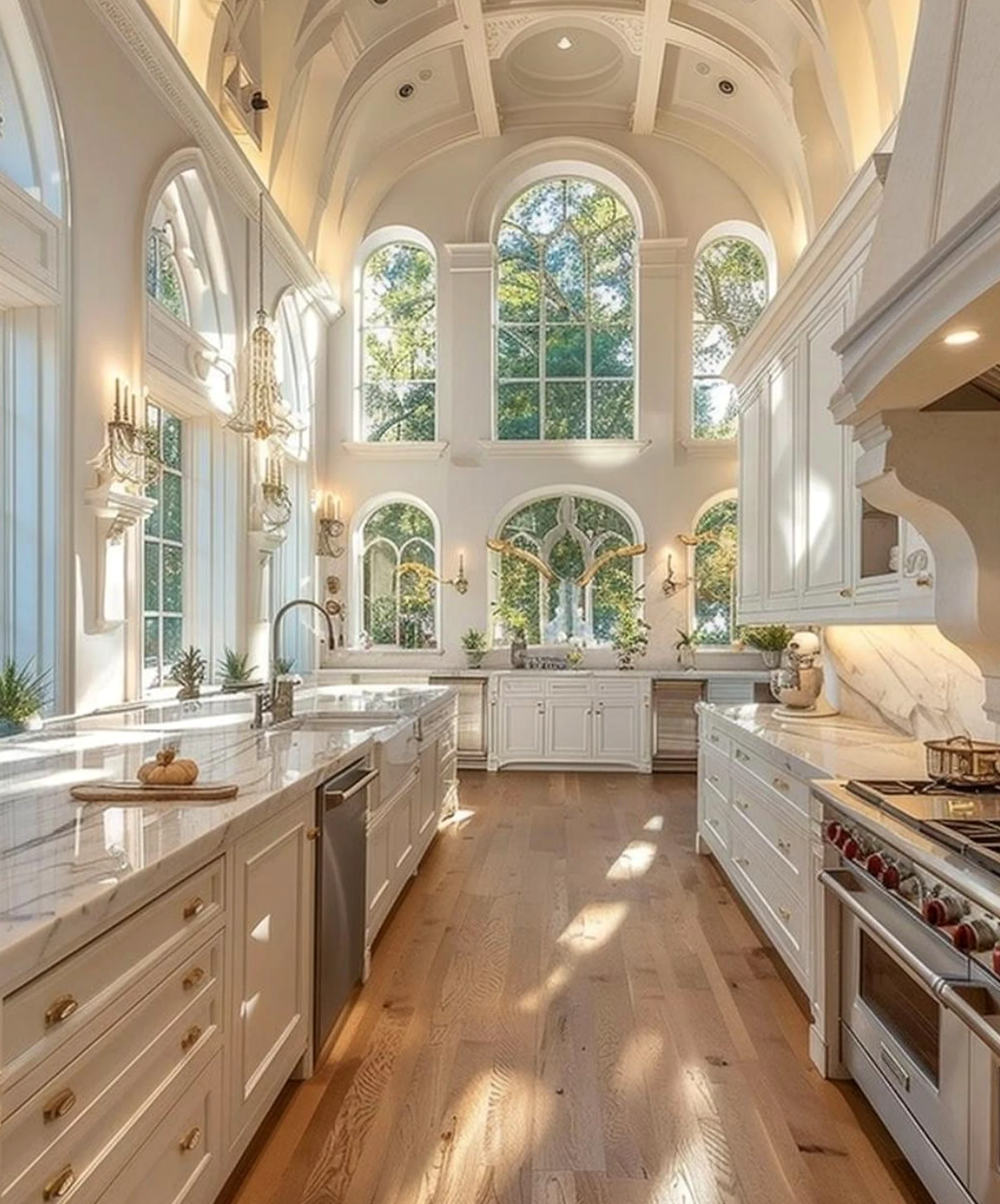 Luminous ceiling detail supports the composition through rhythm, leaving the space feeling fresh and intentional.