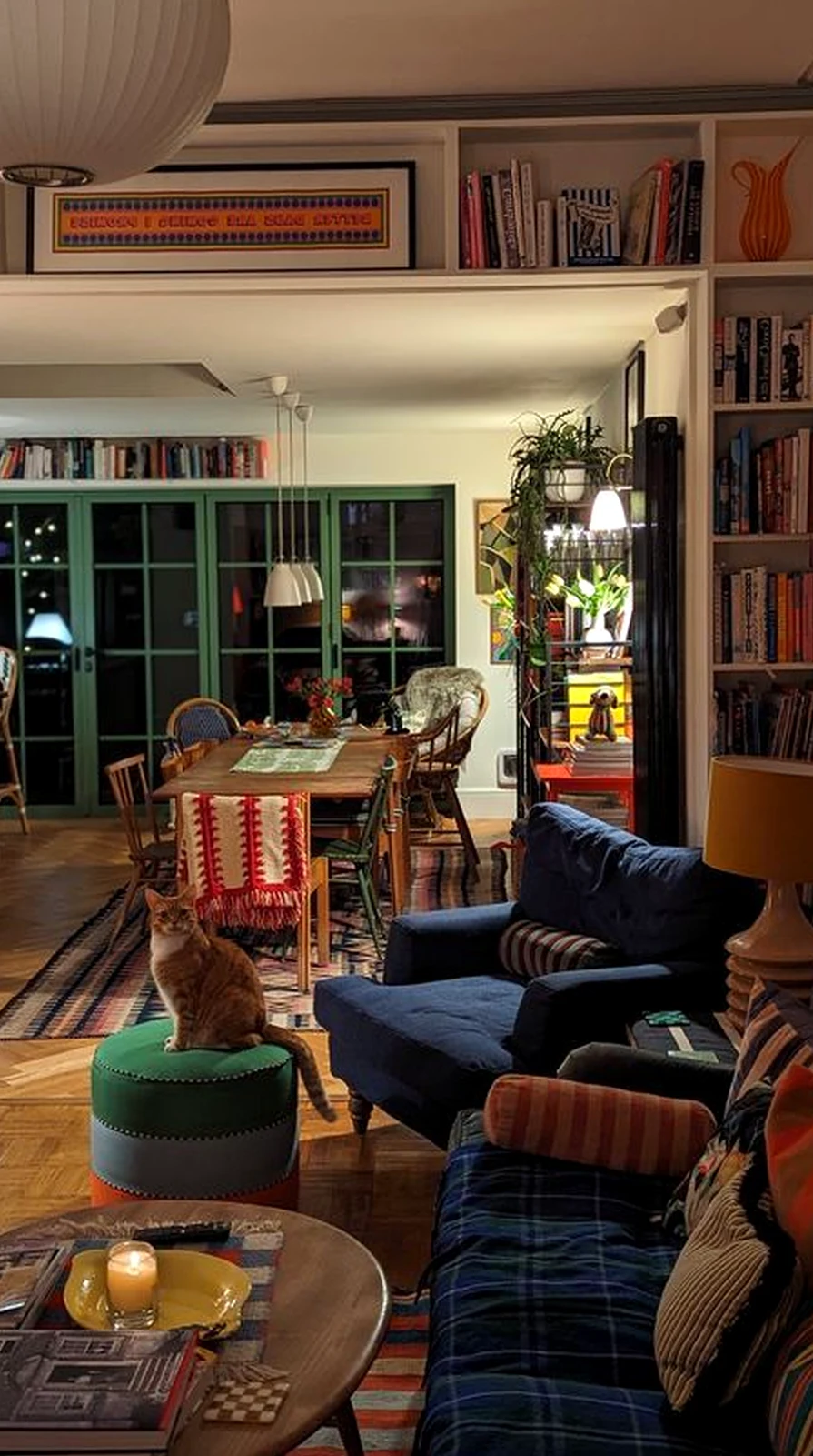 Refined sunlit room gives the wall more ease, so the whole view feels simple yet expressive.