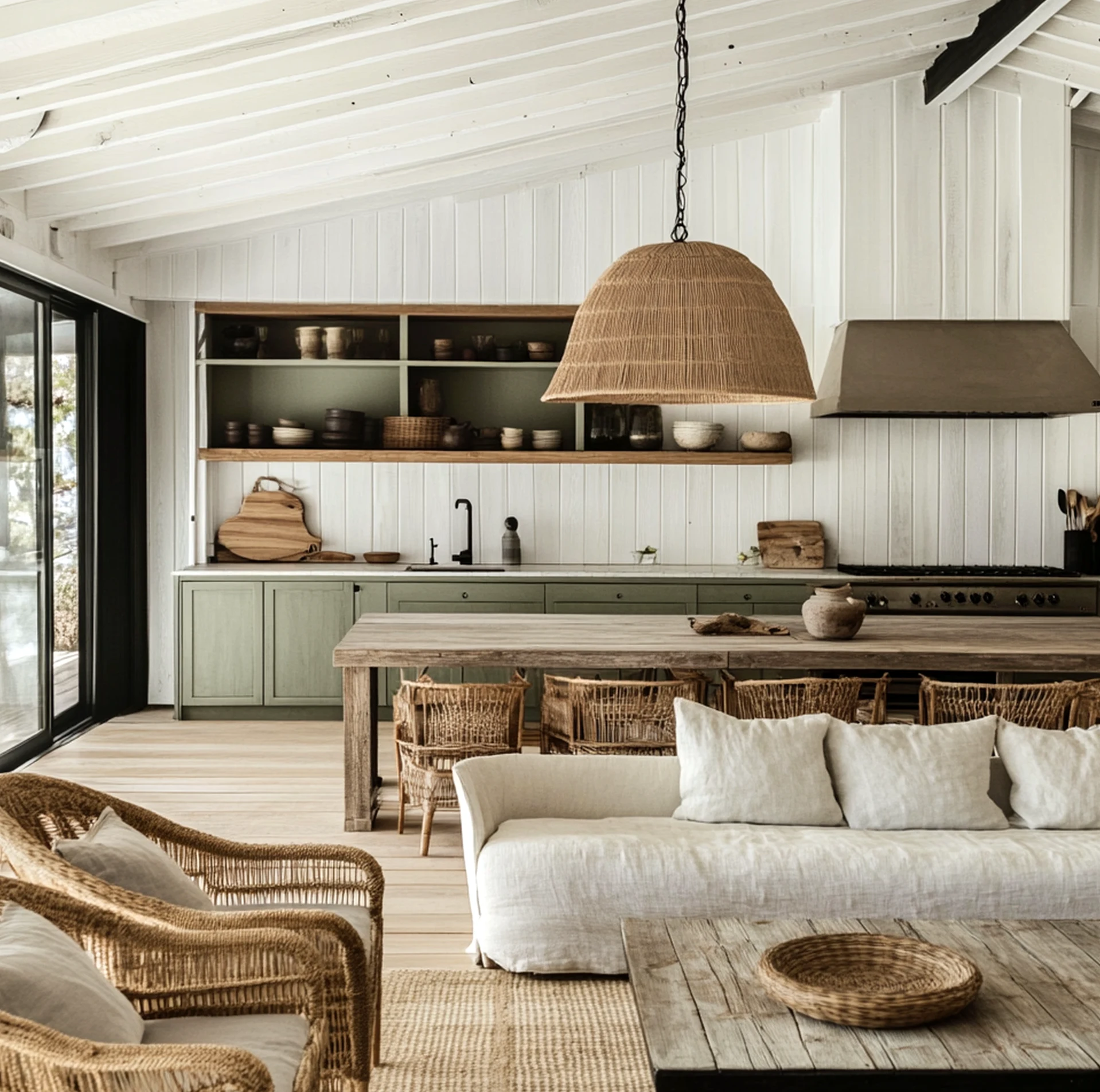 Natural bedside layer adds a clear layer of light, helping the sitting area feel settled and welcoming.
